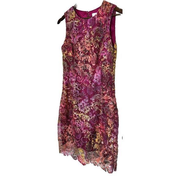 Fairy BELLE BADGLEY MISCHKA Dress Lace Floral Spring Romantic Elegant Chic 8 - Picture 1 of 7